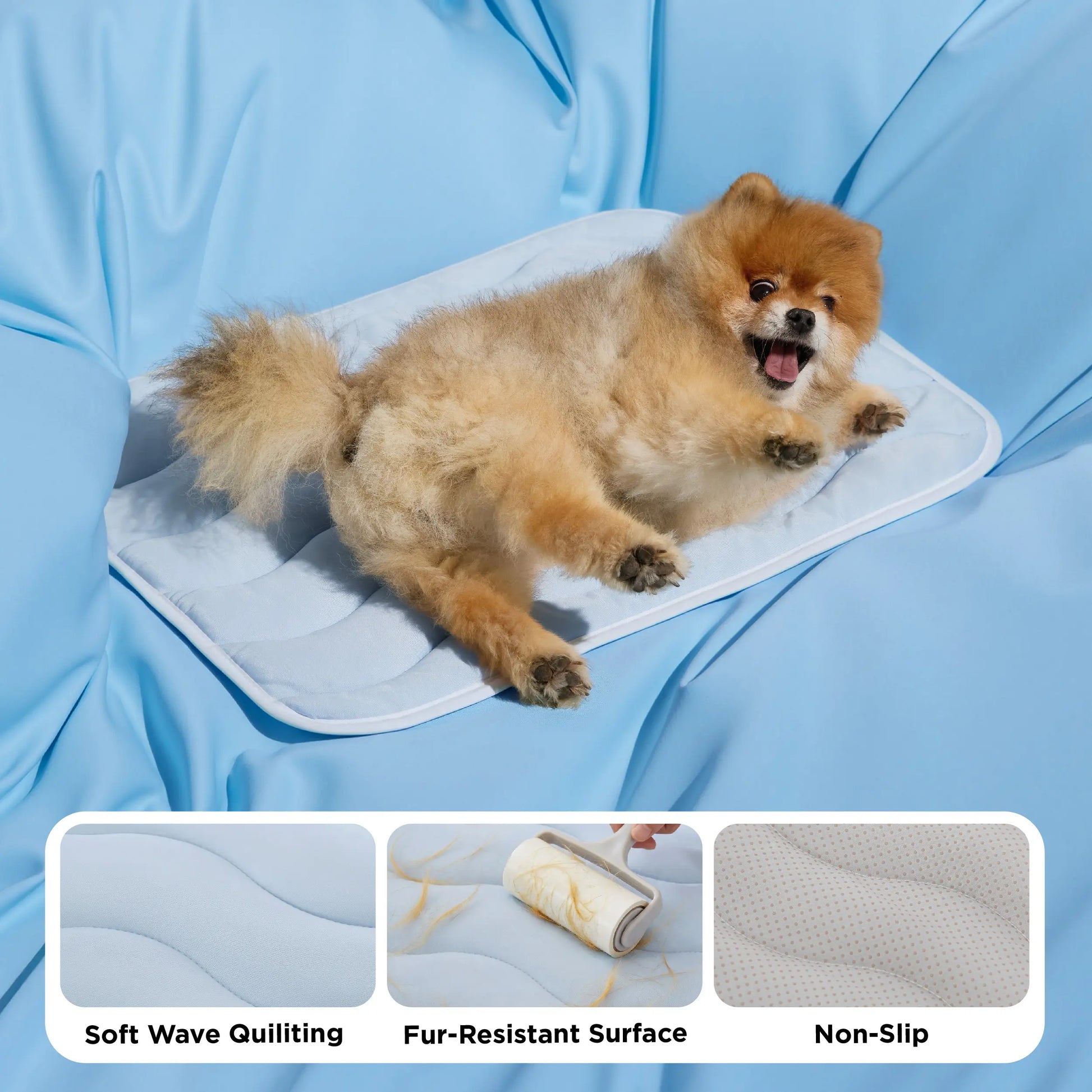 Bedsure Cooling Pet Mat – Washable Non-Slip Summer Cooling Pad for Dogs & Cats