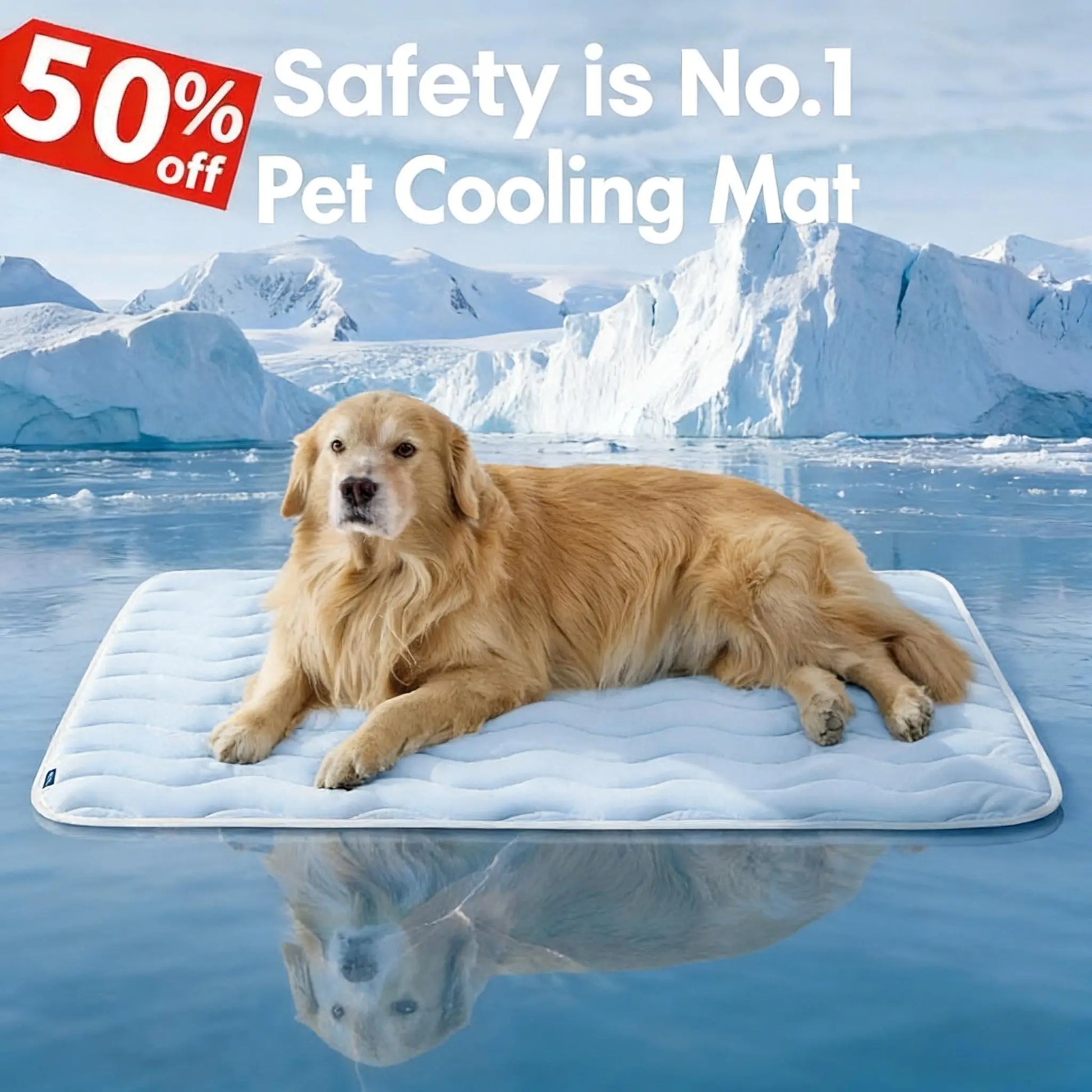 Bedsure Cooling Pet Mat – Washable Non-Slip Summer Cooling Pad for Dogs & Cats